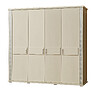 Wardrobe «Tunis» P344.09/1, Color: ivory+silver