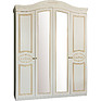 Wardrobe 4d «Eliz 2669-01» Bm841, Color: White vanilla