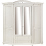 Wardrobe «Valencia D4» P568.11, Color: ivory+silver