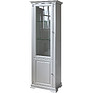 Display cabinet «Martina Luks 1.1» P575.01-1, Color: Zircon with silver