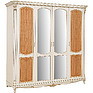 Wardrobe «Alba 02» P524.02, Color: ivory+gold