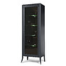 Шкаф с витриной «Тиффани 2425» БМ680, Цвет: Антрацит