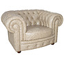 Armchair «Chesterfild» (12), Material: natural leather, Onlay: 150 gr.