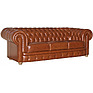 3-seater sofa «Chesterfield» (32), Material: natural leather, Onlay: 150 gr.