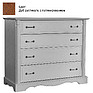 Chest of drawers «Blansh 2268» BM751, Color:  Rustical oak with patina