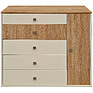 Chest of drawers «Next» P033.031, Material:  LDPE, Color: white + sonoma oak