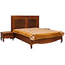 Double bed «Vidana Lux» П445.02-1, Color: Cognac