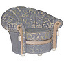Armchair «Madlen» (12), Material: textile, Onlay: 19 gr.