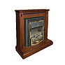 Fireplace portal «Milana12c» P265.12c, Color: Cherry