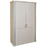 Wardrobe «Tunis» P344.06, Color: ivory+silver