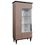 Showcase «Iris» P529.04, Color: Cappuccino gloss + wenge