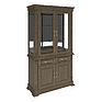 Cupboard with showcase «Verdi Lux 2z» P487.19z, Color: Tobacco