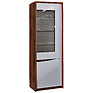Wardrobe «Monako» P510.01-1, Material:  frame without light, Color: Satter oak + glossy white