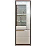 Wardrobe «Monako» P510.01-1, Material: backlit frame, Color: Satter oak + glossy white