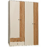 Wardrobe «Next» P033.011, Material:  LDPE, Color: white + sonoma oak