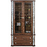 Showcase «Tunis» P343.20SH, Color: Wenge + silver