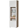 Showcase «Arno» P448.01-01, Color: Bordeaux Oak + White