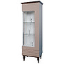 Showcase «Iris» P529.01, Color: Cappuccino gloss + wenge