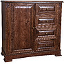 Combined cabinet «Piemont» P562.02-2, Color: Tobacco