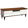TV sideboard «Iris» P529.02, Color: White gloss + rustic oak