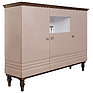 Cupboard «Iris» П529.08, Color: Cappuccino gloss + wenge