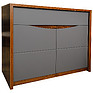 Sideboard «Monaco» P510.10, Material: backlit frame, Color: Oak Sutter + Gray Mocha