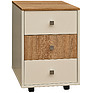 Bedside nightstand «Next» P033.021, Material:  LDPE, Color: white + sonoma oak