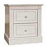 Bedside nightstand «Izabella 2588» BM821, Color: Pink ash