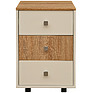 Bedside nightstand «Next» P033.021, Material:  LDPE, Color: white + sonoma oak