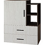 Sideboard «Luna» P049.201, Color: pine raders + onyx