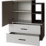 Sideboard «Luna» P049.201, Color: pine raders + onyx