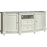 Sideboard «Valencia D TV3» P566.29, Color: ivory+silver
