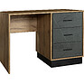 Writing-table «Line» P619.16-1, Color: Stone gray / Wotan Oak / Black