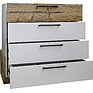 Chest of drawers «Gviana» P631.07, Color: white + bramberg fir