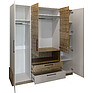 Wardrobe «Gviana» P631.01, Color: white + bramberg fir