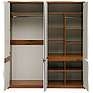 Wardrobe «Monaco» P528.16, Color: Satter oak + glossy white