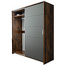 Sliding wardrobe «Monaco» P528.20, Color: Oak Sutter + Gray Mocha
