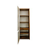 Cupboard «Monaco» P510.12, Material:  frame without light, Color: Satter oak + glossy white