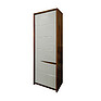 Cupboard «Monaco» P510.12, Material:  frame without light, Color: Satter oak + glossy white