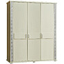 Wardrobe «Tunis» P344.01/1, Color: ivory+silver