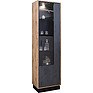 Case with a show-window «Line» P619.01-1, Color: Stone gray / Wotan Oak / Black