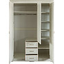 Wardrobe «Verdi Lux» P434.10, Color: ivory+gold