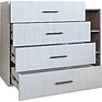 Chest of drawers «Luna» P049.301, Color: pine raders + onyx