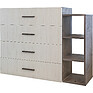 Chest of drawers «Luna» P049.301, Color: pine raders + onyx