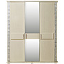 Wardrobe «Tunis» P344.01, Color: ivory+silver