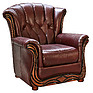 Armchair «Europe» (12), Material: natural leather, Onlay: 120 gr.