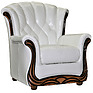 Armchair «Europe» (12), Material: natural leather, Onlay: 120 gr.