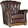 Armchair «Europe» (12), Material: natural leather, Onlay: 150 gr.