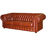 3-seater sofa «Chesterfield» (32), Material: natural leather, Onlay: 140 gr.