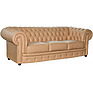 3-seater sofa «Chesterfield» (32), Material: natural leather, Onlay: 140 gr.